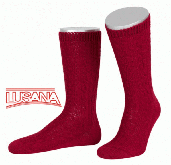 Herren Trachten Schopper Socken Lusana Burgund
