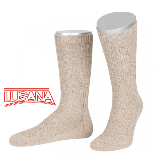 Herren Trachten Shopper Socken Lusana beige