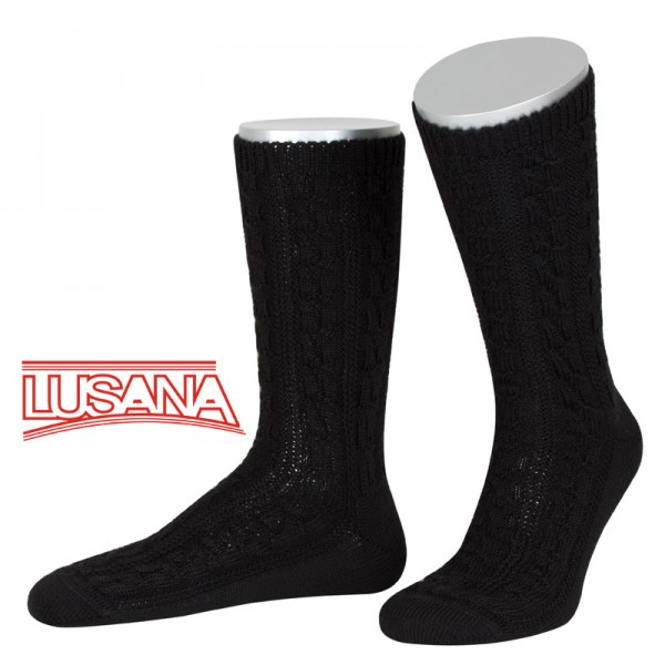 Herren Trachten Shopper Socken Lusana schwarz