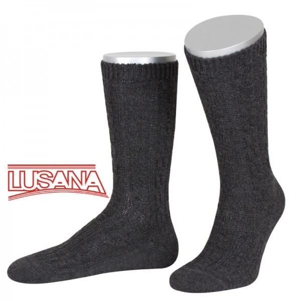 Herren Trachten Shopper Socken Lusana anthrazit 