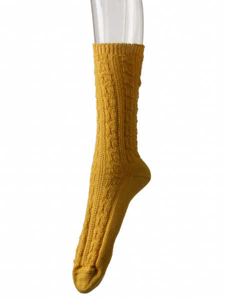 Herren Trachten Shopper Socken Lusana gelb